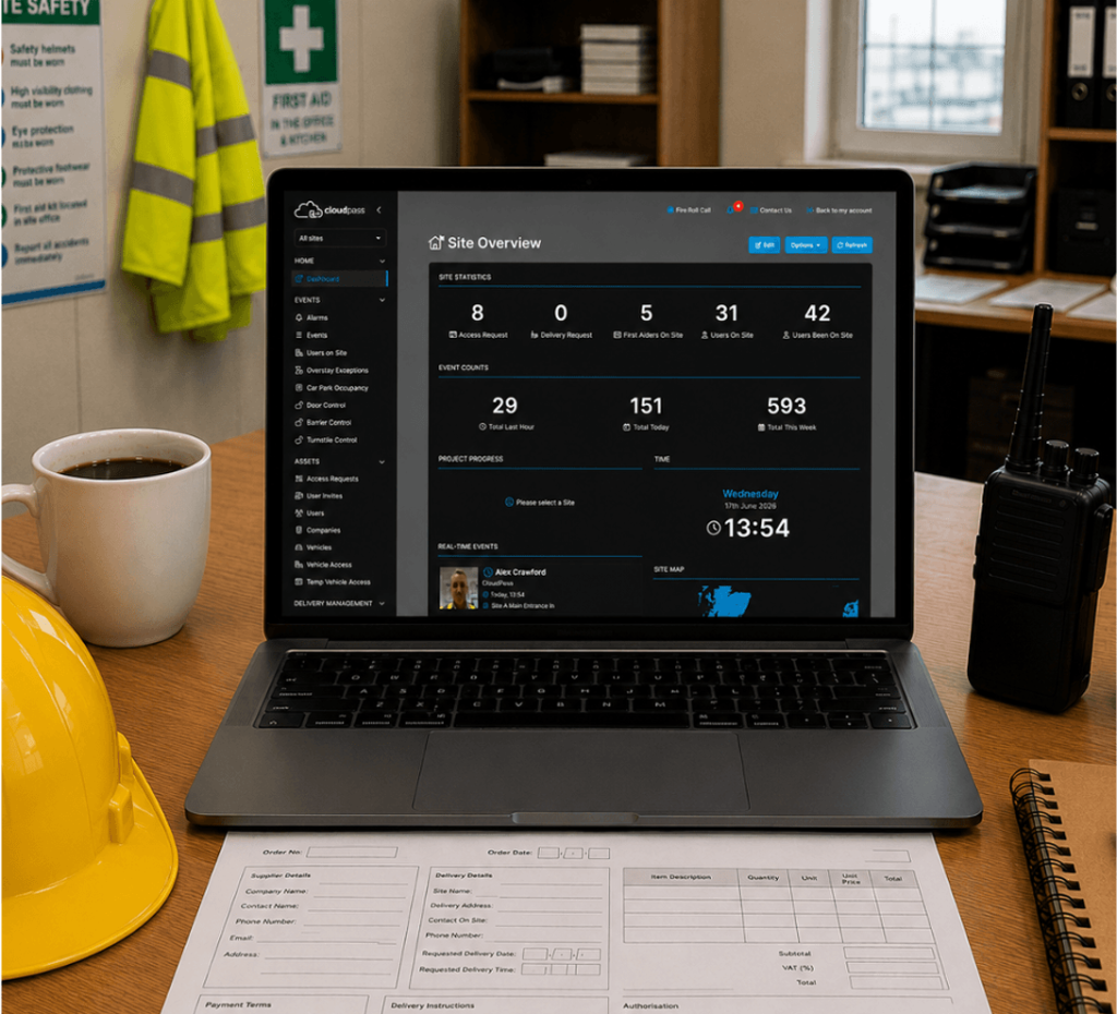 Real-Time Fire Roll Call on Construction Sites